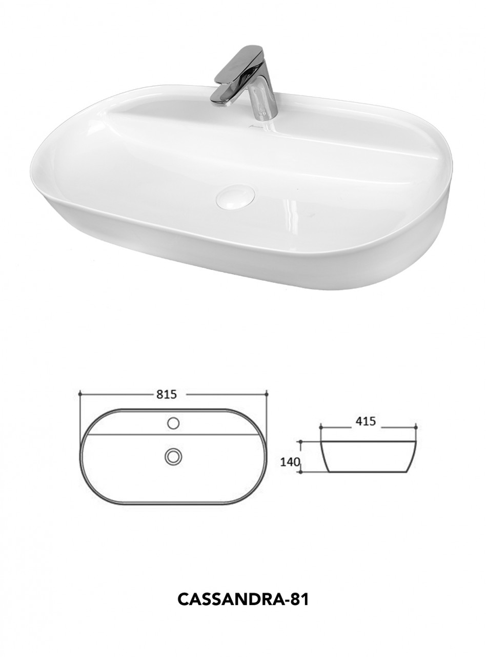 Lavoar pe blat Fluminia, Cassandra, 81 cm, oval, alb 3 lavoar pe blat fluminia cassandra 81 cm oval alb31203.jpg