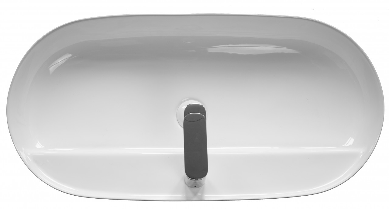 Lavoar pe blat Fluminia, Cassandra, 81 cm, oval, alb 4 lavoar pe blat fluminia cassandra 81 cm oval alb31204.jpg