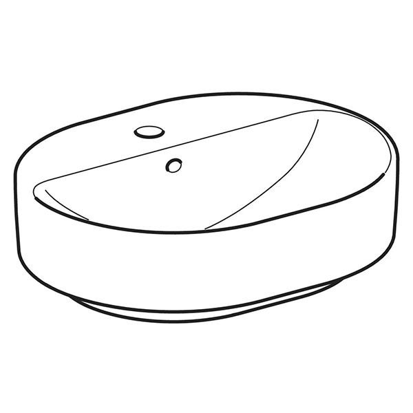 Lavoar pe blat, Geberit, VariForm, eliptic, 40 x 50 cm, alb 2 lavoar pe blat geberit variform eliptic 40 x 50 cm alb25424.jpg