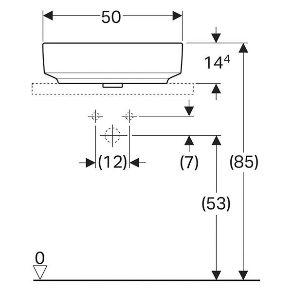 Lavoar pe blat, Geberit, VariForm, eliptic, 40 x 50 cm, alb 3 lavoar pe blat geberit variform eliptic 40 x 50 cm alb25425.jpg
