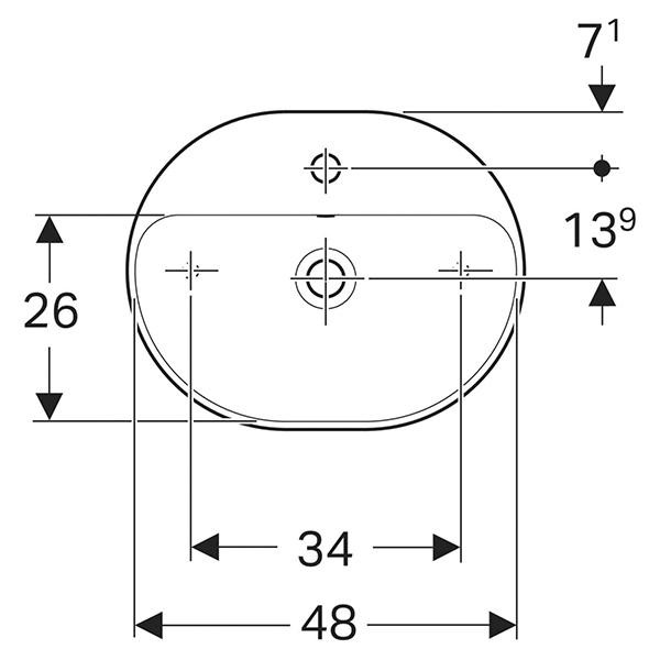 Lavoar pe blat, Geberit, VariForm, eliptic, 40 x 50 cm, alb 5 lavoar pe blat geberit variform eliptic 40 x 50 cm alb25427.jpg