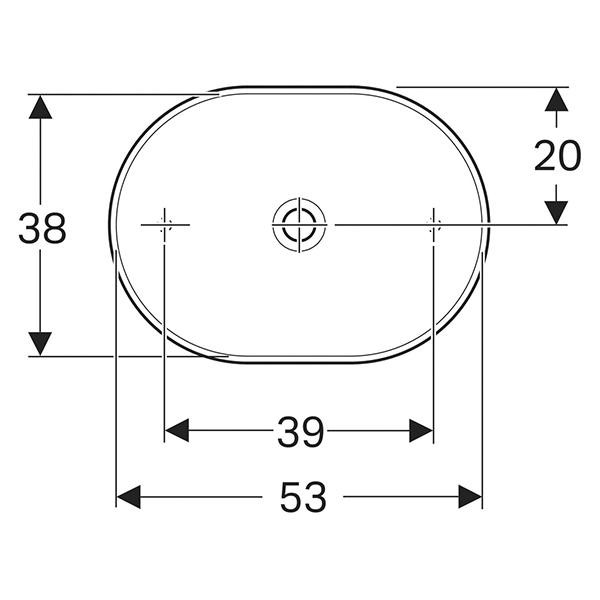 Lavoar pe blat, Geberit, VariForm, eliptic, 40 x 55 cm, alb 5 lavoar pe blat geberit variform eliptic 40 x 55 cm alb25431.jpg