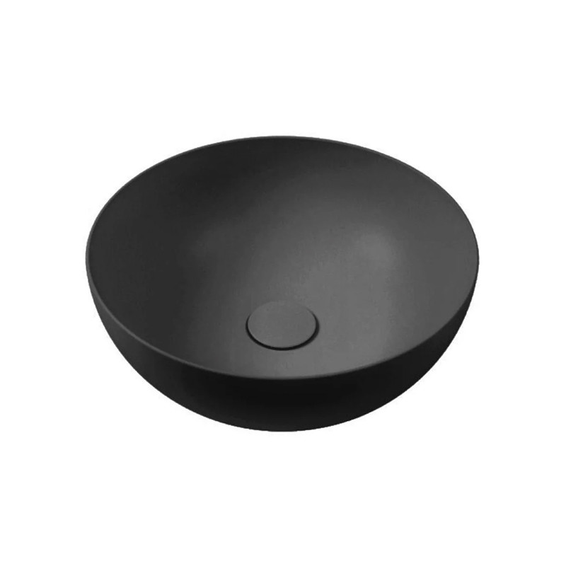 Lavoar pe blat, Hatria, Happy Hour 6:00 S, rotund, negru mat 1 lavoar pe blat hatria happy hour 6 00 s rotund negru mat30844.jpg