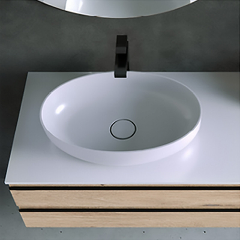 Lavoar pe blat, Kolpasan, Alexis, Soft 550, oval, alb 1 lavoar pe blat kolpasan alexis soft 550 oval alb27741.jpg