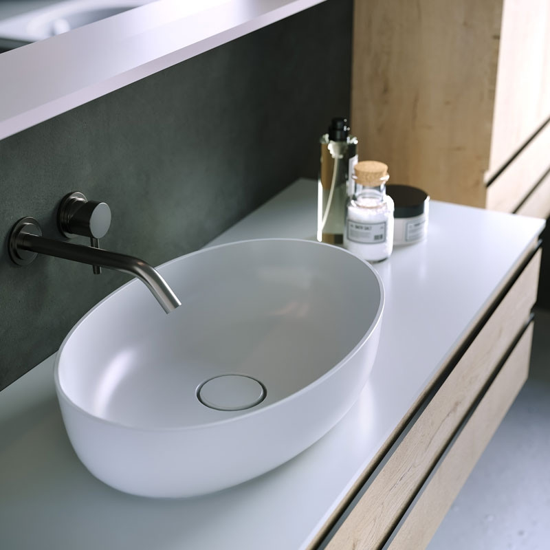 Lavoar pe blat, Kolpasan, Alexis, Soft 550, oval, alb 2 lavoar pe blat kolpasan alexis soft 550 oval alb27742.jpg