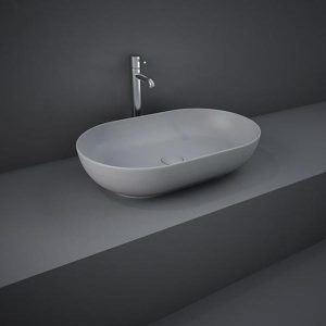 lavoar pe blat rak feeling oval 55x35 cm gri mat9224.jpg
