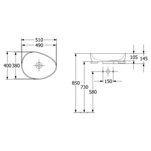 lavoar pe blat villeroy boch antao asimetric 51 cm alb30986.jpg