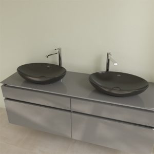 lavoar pe blat villeroy boch loop friends oval 62 cm negru mat27483.jpg