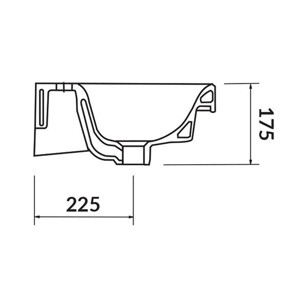 Lavoar pentru mobilier, Cersanit, Moduo, 60 x 45 cm, alb 2 lavoar pentru mobilier cersanit moduo 60 x 45 cm alb24771.jpg