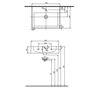 lavoar rectangular kolo twins cu orificiu si preaplin 60 cm11656.jpg