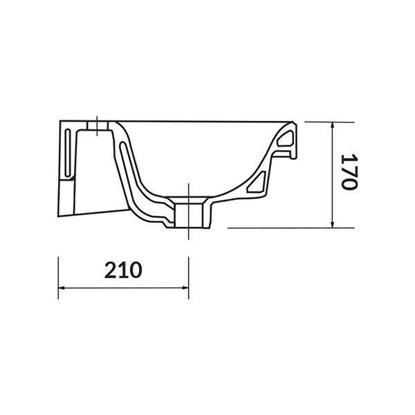 Lavoar slim pentru mobilier, Cersanit, Moduo, 60 x 38 cm, alb 4 lavoar slim pentru mobilier cersanit moduo 60 x 38 cm alb24811.jpg