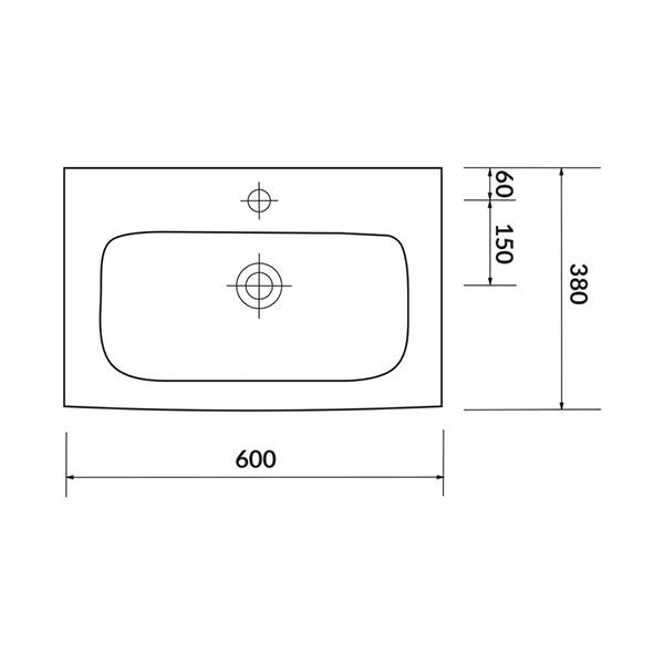 Lavoar slim pentru mobilier, Cersanit, Moduo, 60 x 38 cm, alb 5 lavoar slim pentru mobilier cersanit moduo 60 x 38 cm alb24812.jpg