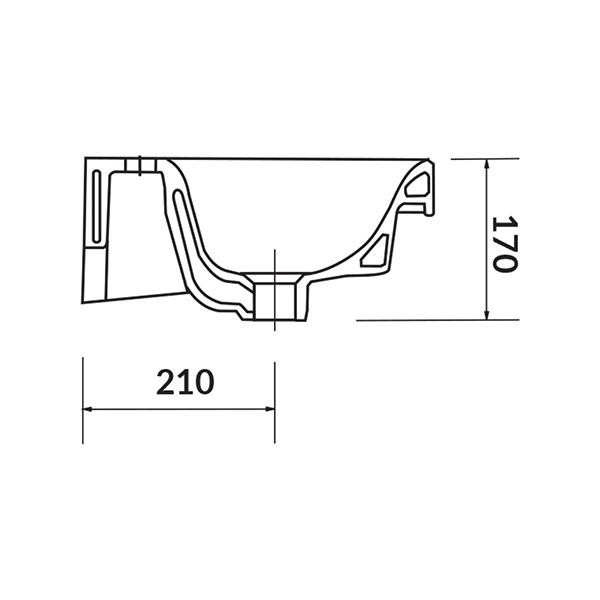 Lavoar slim pentru mobilier, Cersanit, Moduo, 80x38 cm, alb 3 lavoar slim pentru mobilier cersanit moduo 80x38 cm alb24822.jpg