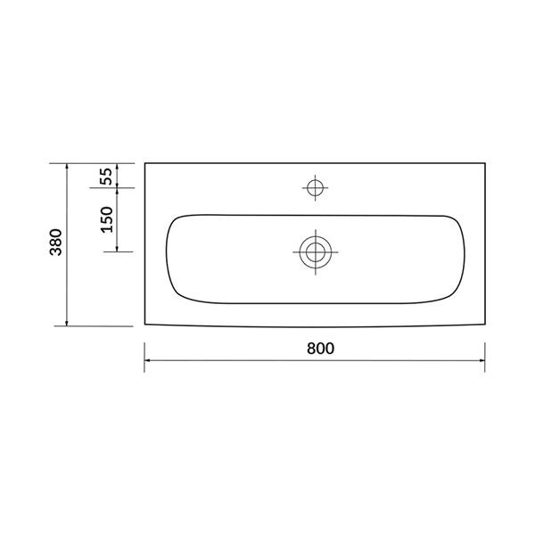 Lavoar slim pentru mobilier, Cersanit, Moduo, 80x38 cm, alb 5 lavoar slim pentru mobilier cersanit moduo 80x38 cm alb24824.jpg