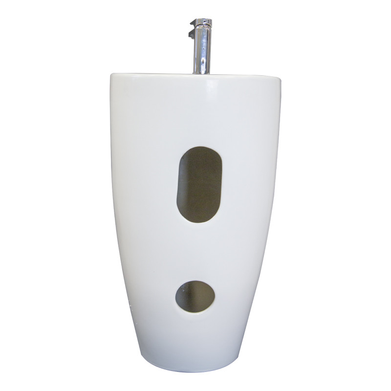 Lavoar stativ, Fluminia, Milady-50, back to wall, rotund, alb 7 lavoar stativ fluminia milady 50 back to wall rotund alb32246.jpg