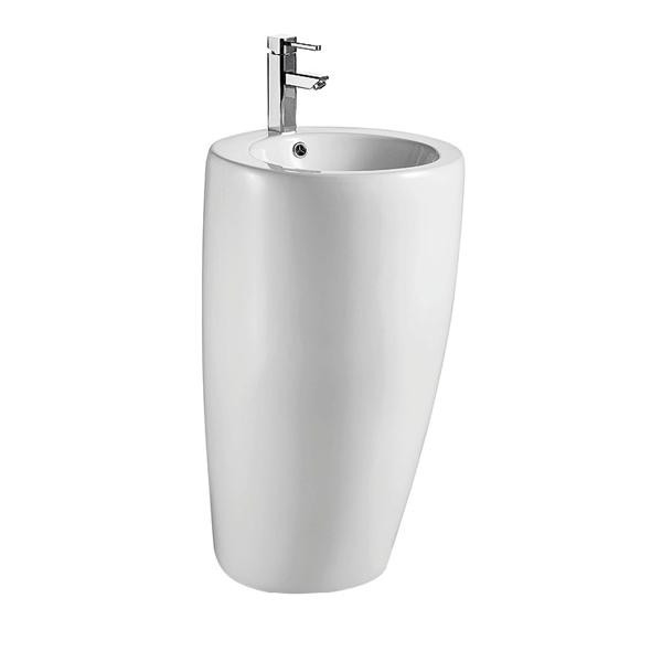 Lavoar stativ, Fluminia, Milady-50, back to wall, rotund, alb 2 lavoar stativ fluminia milady 50 back to wall rotund alb9536.jpg