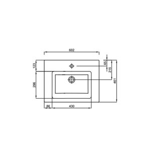 lavoar suspendat kolo twins dreptunghiular 60 cm slim alb27549.jpg