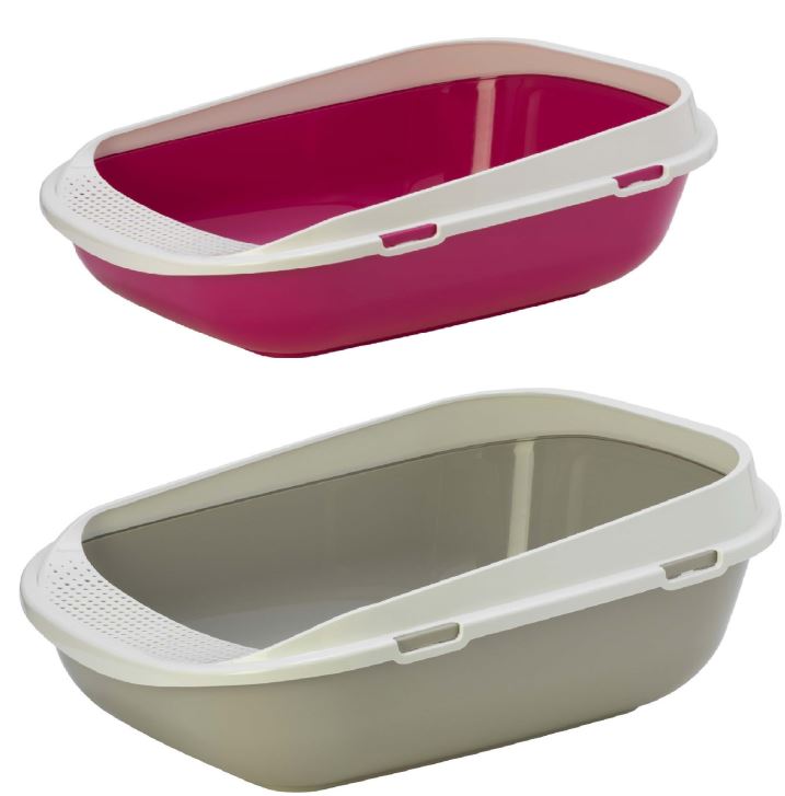 MODERNA Litieră pentru pisici Mega Step cu margini 64,5x48x27,4cm