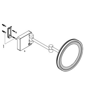 oglinda cosmetica cu iluminare hansgrohe addstoris negru mat26765.jpg