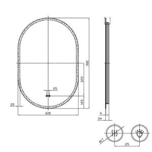 oglinda fluminia dali ovala 60 x 90 cm cu iluminare led si dezaburire14785.jpg