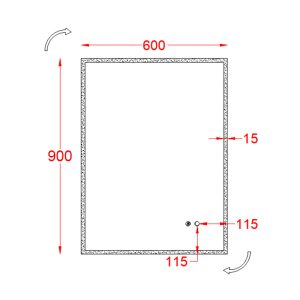 oglinda fluminia siza 90 dreptunghiulara iluminare led si dezaburire 329272.jpg