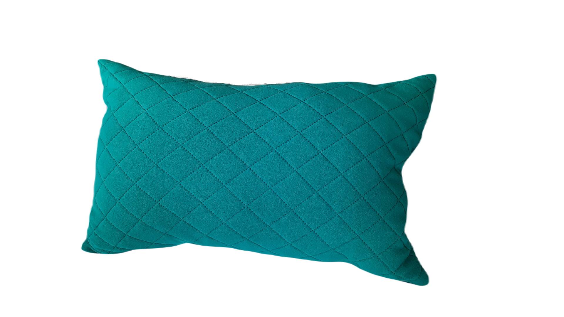 Perna 50x70 matlasata micropolar moale si pufos PolarTech tip Cocolino, culoare Emerald, Somnart, vidata 1 perna polar emerald 01.jpg