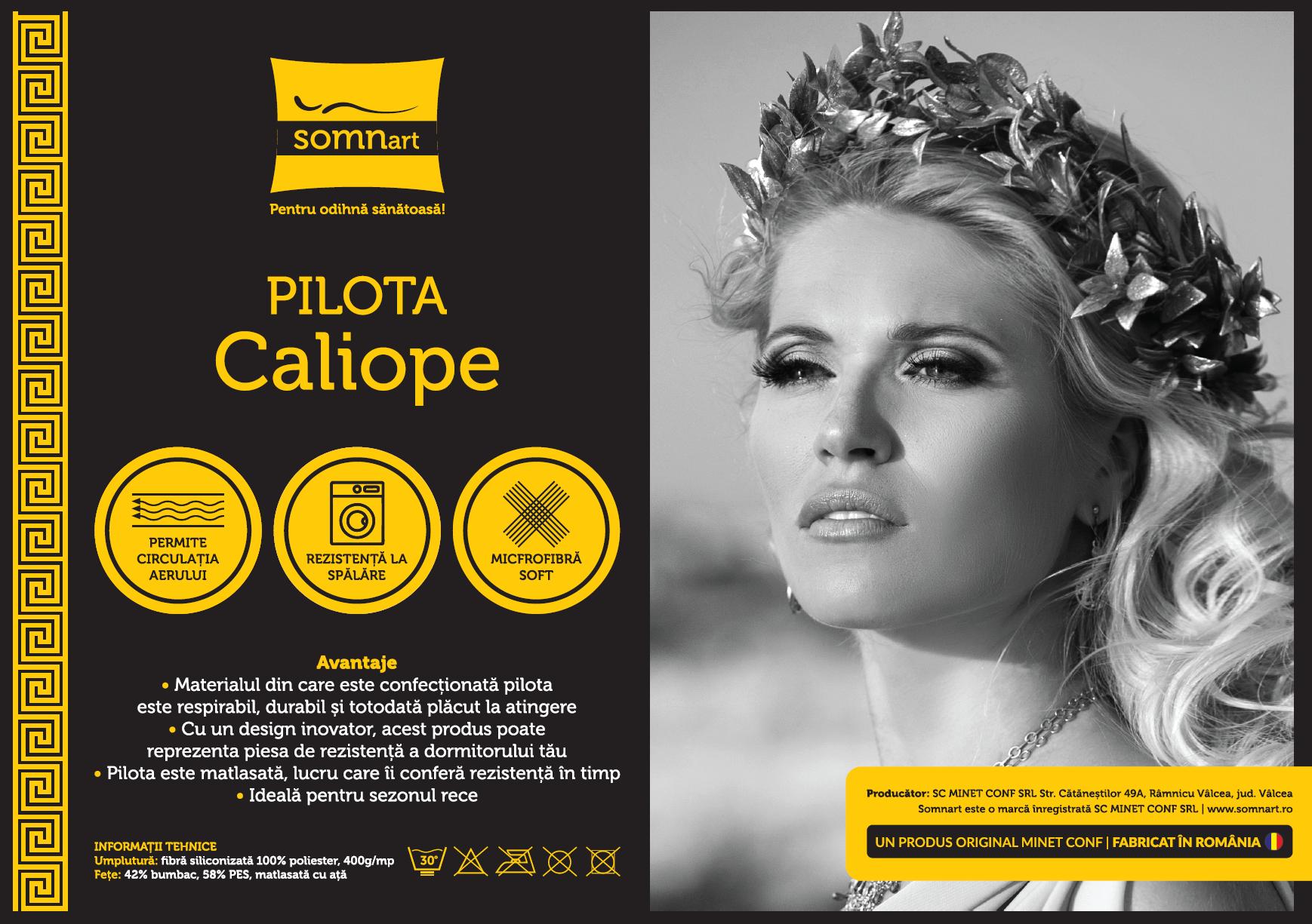 Pilota de iarna matlasata Caliope Somnart, 150x200 cm, policotton imprimat, sezon rece, 400 g/mp 4 pilota caliope de iarna somnart.ro .jpg