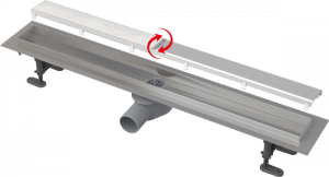rigola dus faiantabila cu capac doua fete si sifon iesire laterala 950 mm alcadrain apz13 double9 950 959133.png