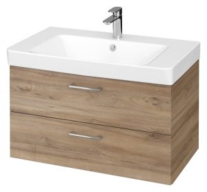 set dulap baie suspendat lara 2 sertare cu lavoar cersanit mille slim 80 cm nuc 415405.jpg