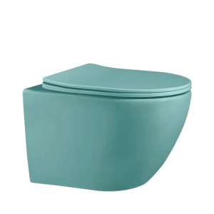 set vas wc rimless suspendat semirotund foglia oslo si capac softclose verde turcoaz mat 609689.png