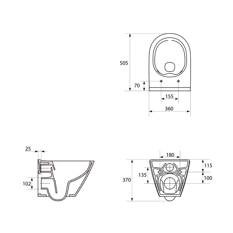 Set vas wc suspendat, Cersanit, City, oval, capac cu soft close si quick release, alb 5 set vas wc suspendat cersanit city oval capac cu soft close si quick30334.jpg