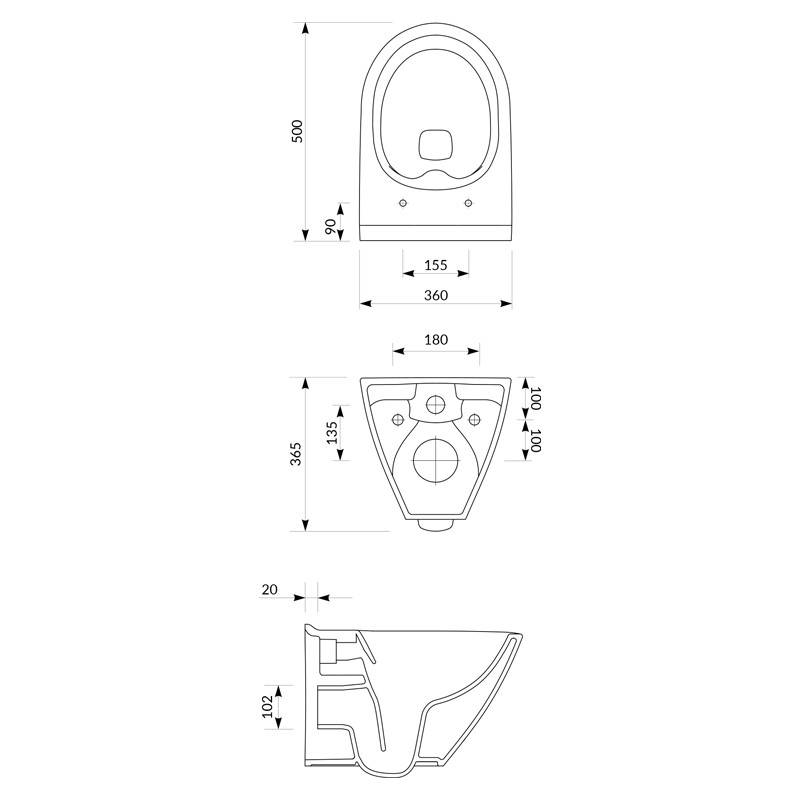 Set vas wc suspendat, Cersanit, Mille, capac cu soft close si quick release, alb 2 set vas wc suspendat cersanit mille capac cu soft close si quick30271.jpg