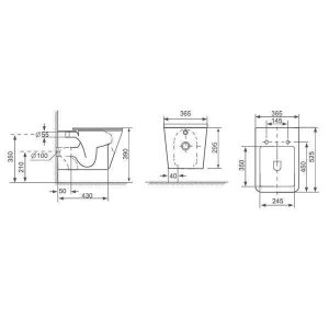 set vas wc suspendat fluminia paris rimless cu capac quick release si14417.jpg