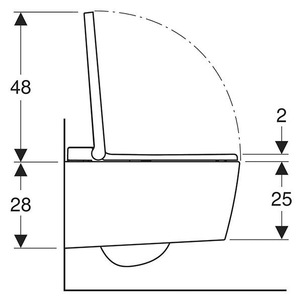 Set vas WC suspendat Geberit, AquaClean Sela, rimless, cu functie de bideu, alb alpin 5 set vas wc suspendat geberit aquaclean sela rimless cu functie de25461.jpg