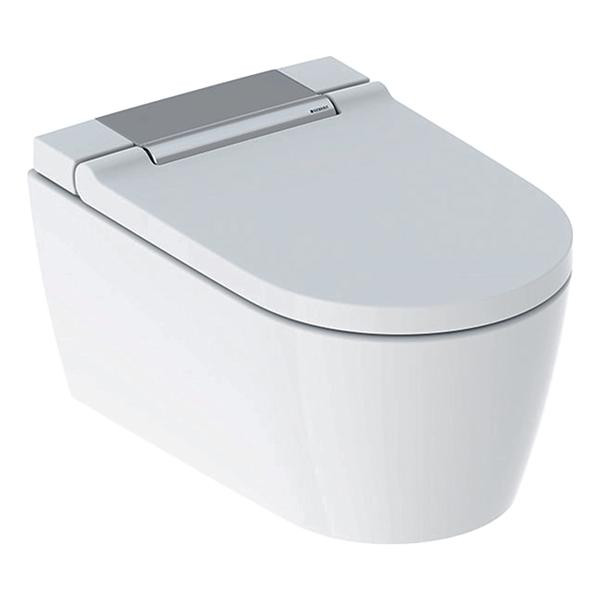 Set vas WC suspendat Geberit, AquaClean Sela, rimless, cu functie de bideu, ornament cromat 1 set vas wc suspendat geberit aquaclean sela rimless cu functie de9593.jpg