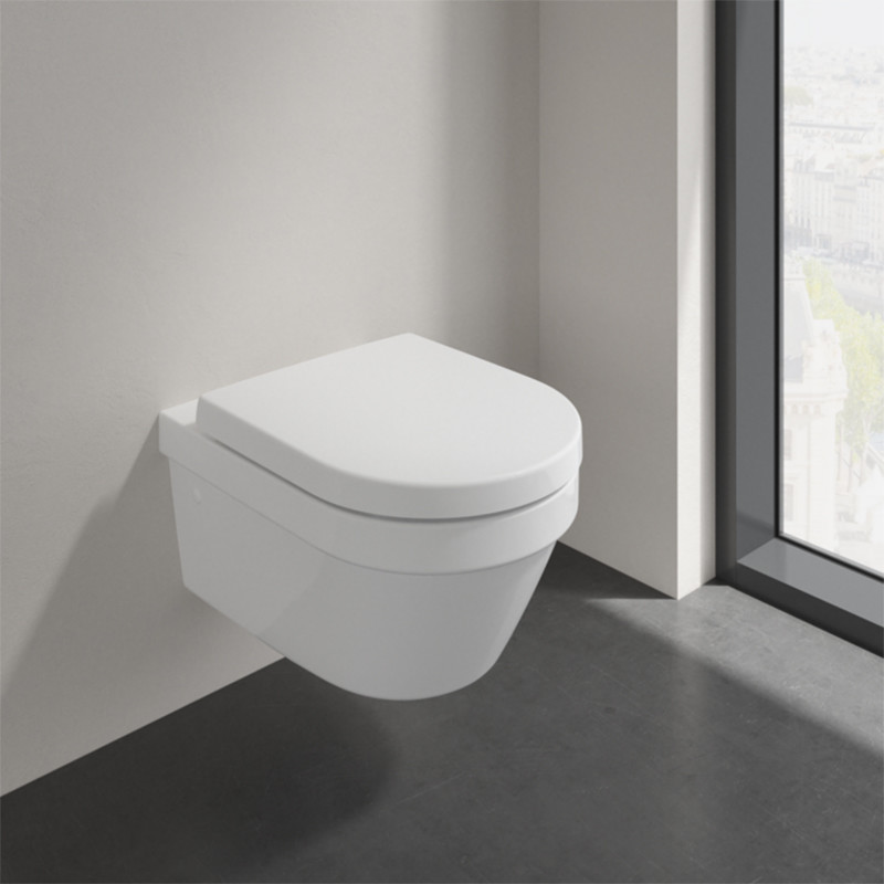 Set vas WC suspendat, Villeroy & Boch, Architectura, cu capac wc soft close si quick release, alb 2 set vas wc suspendat villeroy boch architectura cu capac wc soft close27418.jpg
