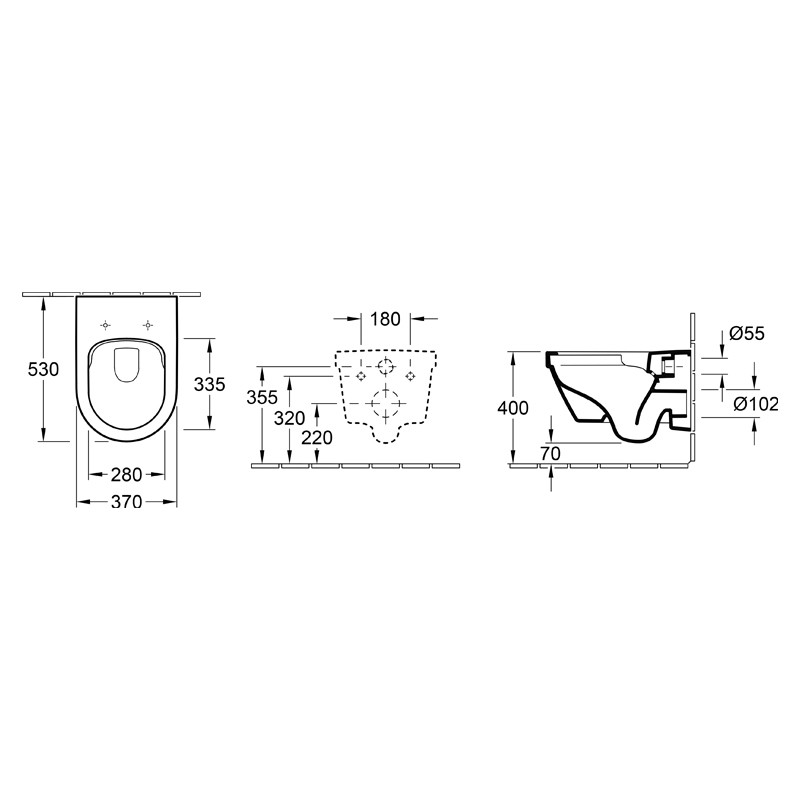 Set vas WC suspendat, Villeroy & Boch, Architectura, cu capac wc soft close si quick release, alb 5 set vas wc suspendat villeroy boch architectura cu capac wc soft close27421.jpg
