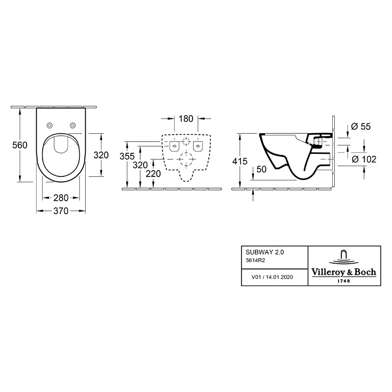 Set vas WC suspendat, Villeroy & Boch, Subway 2.0, cu capac SoftClose si QuickRelease, CeramicPlus, alb alpin 6 set vas wc suspendat villeroy boch subway 2 0 cu capac softclose si28676.jpg