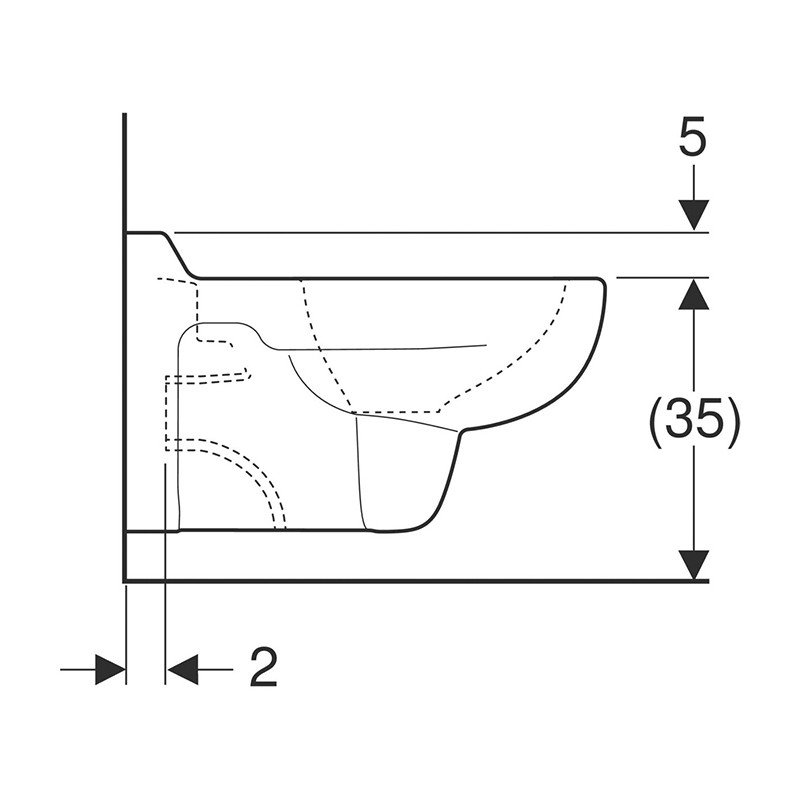 Vas WC suspendat, Geberit, Bambini, alb 3 vas wc suspendat geberit bambini alb30377.jpg