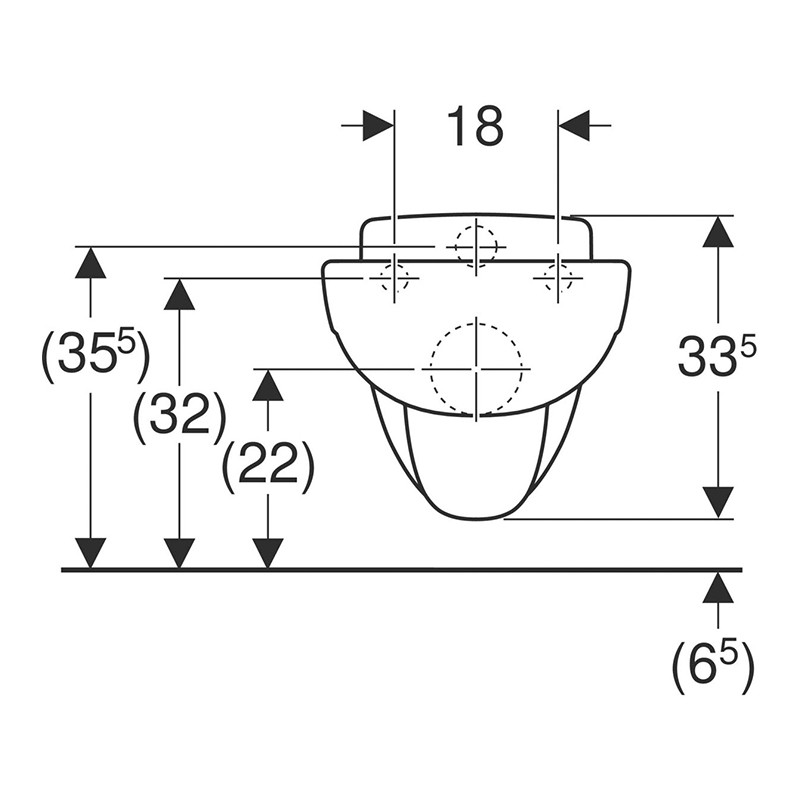 Vas WC suspendat, Geberit, Bambini, alb 4 vas wc suspendat geberit bambini alb30378.jpg