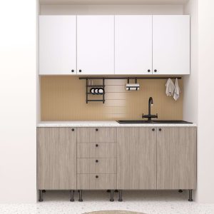 Mobila bucatarie DOMINO A180 Oak Alb.jpg