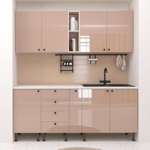 Mobila bucatarie Style A200 MDF Cappuccino Gloss.jpg