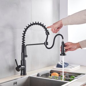 bateria profesionala pentru bucatarie heim matte cu 2 functii de curgere dus extractibil senzor tactil de pornire oprire negru mat cod 1391 casavie 28807270793373 1200x1200.jpg