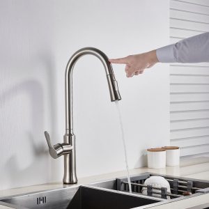 baterie profesionala pentru bucatarie herlich chrome cu 2 functii de curgere dus extractibil senzor tactil de pornire oprire argintiu nichelat cod 1393 casavie 28808345125021 1200x1200.jpg