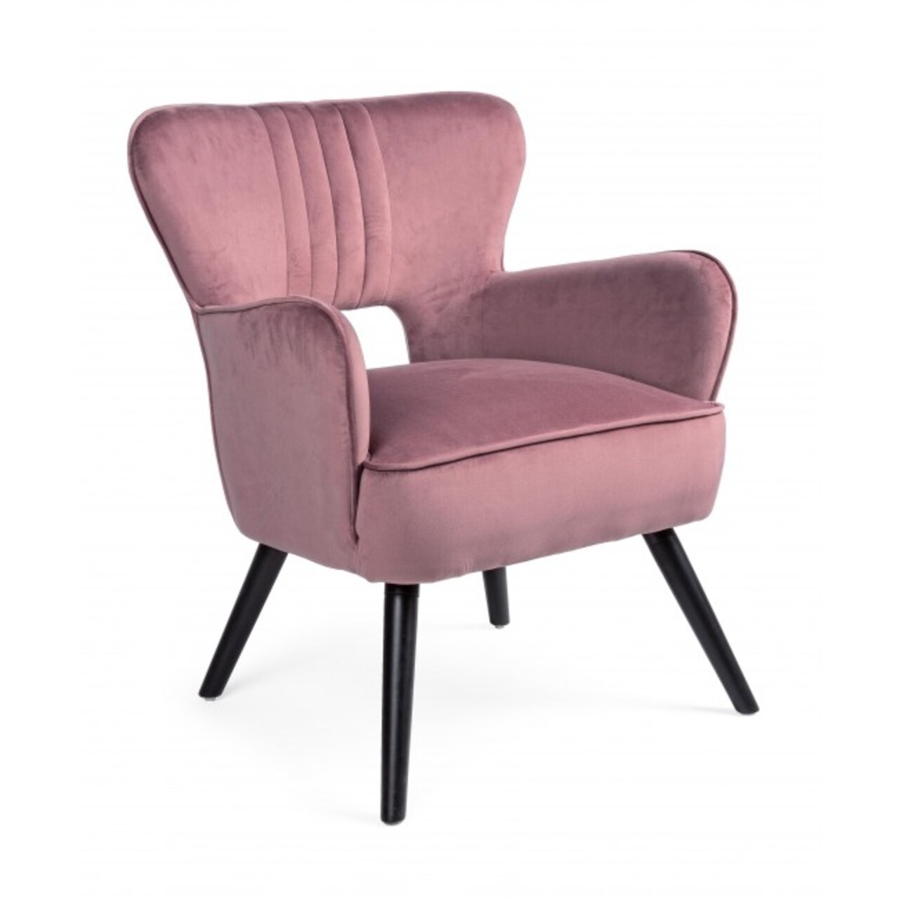 Scaun, Adila, Bizzotto, 72x68x88 cm, lemn de fag/catifea, roz pudra 2 l scaun adila bizzotto 72x68x88 cm lemn de fagcatifea roz pudra 1.jpg