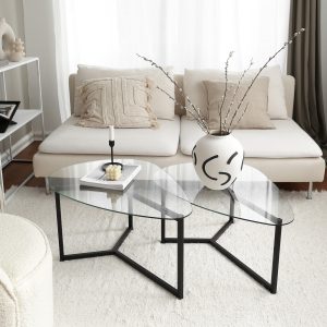 l set 2 masute pentru cafea bellsimo neostill 82x58x40 cm sticla temperata negru mat 1.jpg