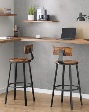 l set 2 scaune de bar vasagle 54 x 54 x 99 cm palotel maro rustic 2.jpg