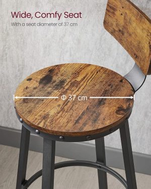 l set 2 scaune de bar vasagle 54 x 54 x 99 cm palotel maro rustic 4.jpg