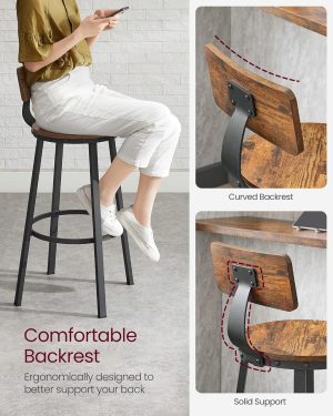 l set 2 scaune de bar vasagle 54 x 54 x 99 cm palotel maro rustic 5.jpg