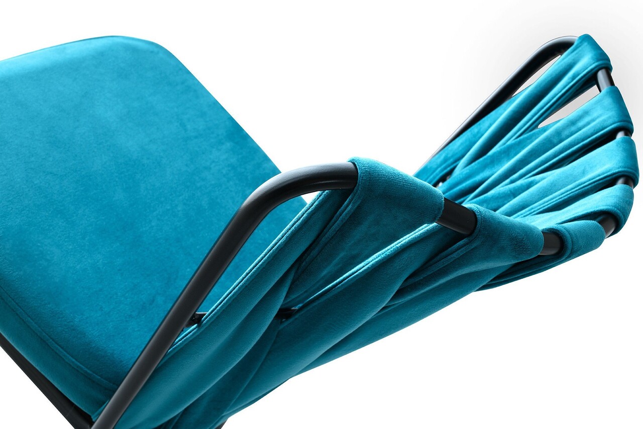 Set 4 scaune, Nmobb, Kusakli 158, 43 x 82 x 43 cm, metal, negru/bleu 6 l set 4 scaune nmobb kusakli 158 43 x 82 x 43 cm metal negrubleu 5.jpg